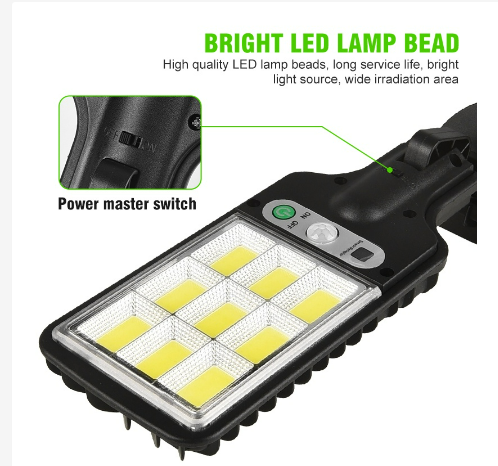 Lampara Solar Con Sensor Ip67 x2